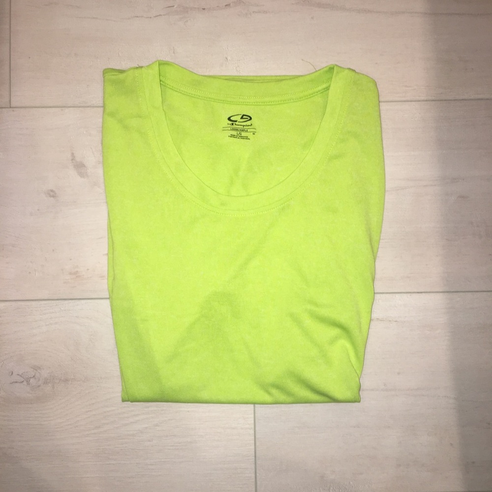 Women’s Champion Neon Green Athletic Shirt